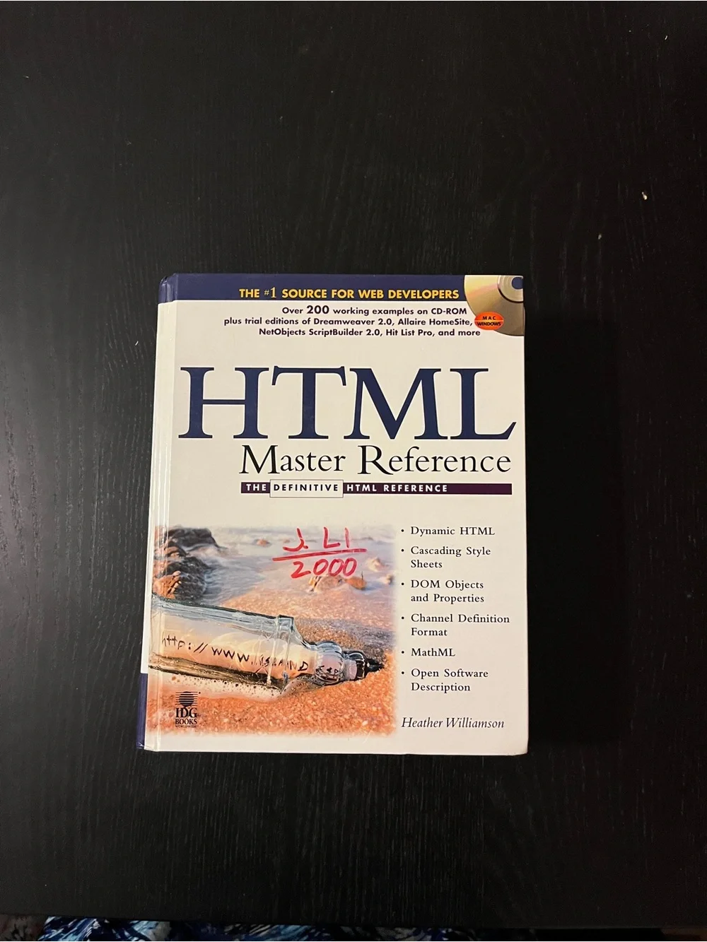 (Original $59.99) IDG Books HTML Master Reference Paperback Book CD 1999 ISBN 07